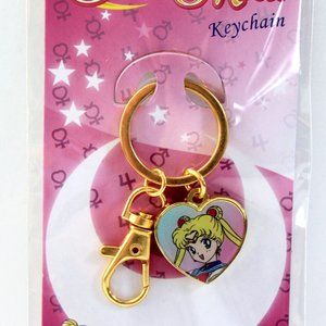 Sailor Moon Heart Charm Keychain